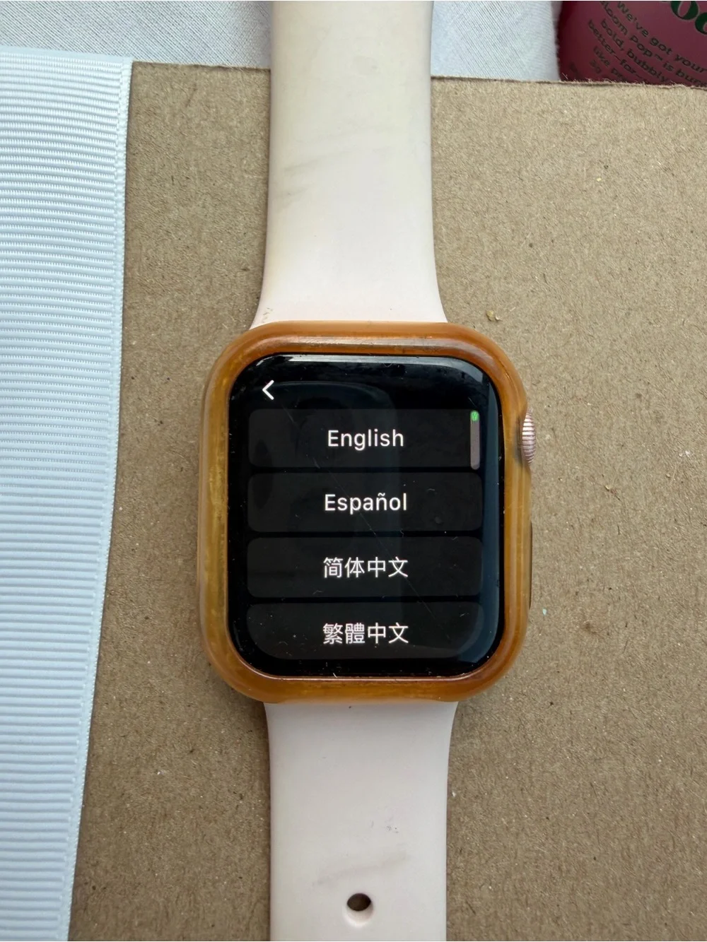 Apple Watch Series 4 (40mm) with light pink Silicone Band (no cracks or damage)